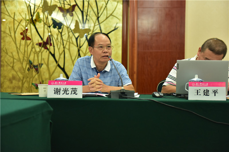 廣西文物保護與考古研究所信息資料研究室主任、研究員謝光茂發(fā)言（郭倩 攝）.JPG